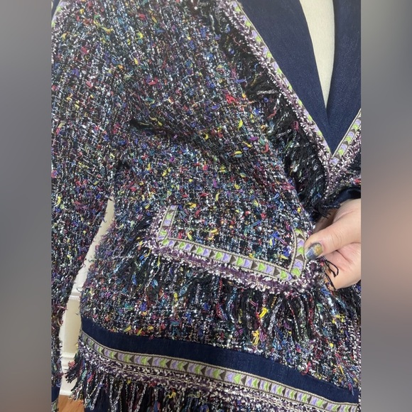 NWOT Multicolor Tweed Women Jacket - Picture 8 of 13
